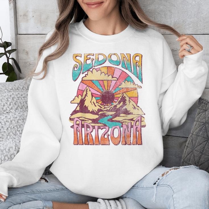 Sedona Arizona Nature Hiking Mountains Outdoors Vintage Unisex Sweatshirt, funny design