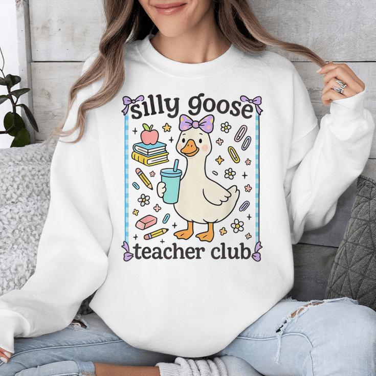 Silly Goose Teacher Club Silly Goose For Teacher Unisex Sweatshirt, funny design Silly Goose Teacher Club Silly Goose For Teacher Unisex Sweatshirt, funny design