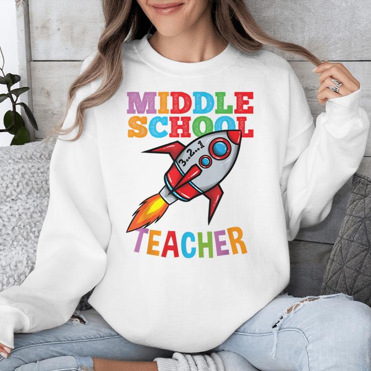 Space Middle School Teacher Back To School Men Women Kids Unisex Sweatshirt, funny design Space Middle School Teacher Back To School Men Women Kids Unisex Sweatshirt, funny design