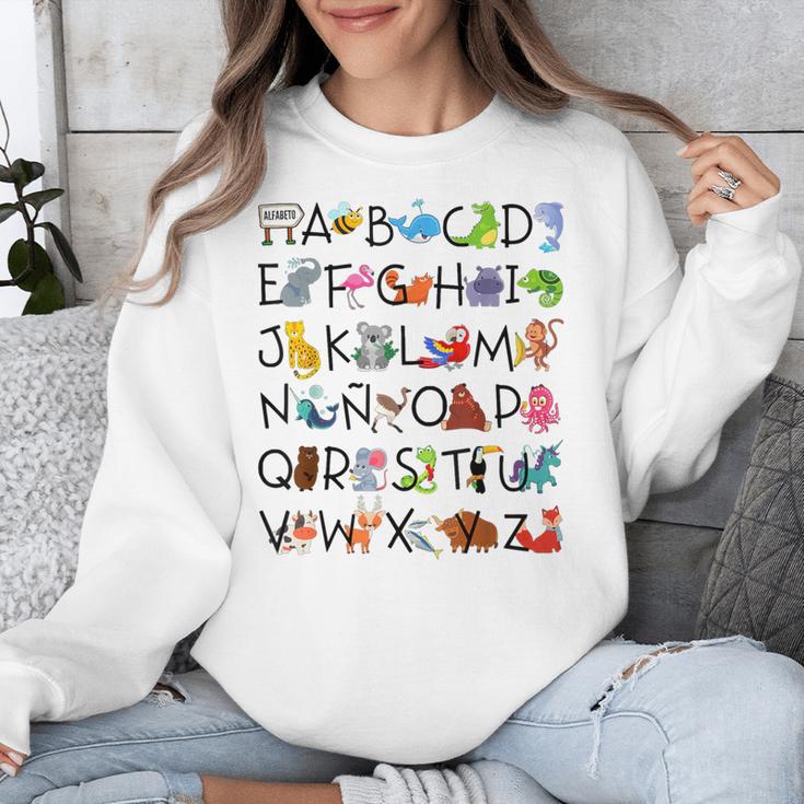 SPANISH ALPHABET MAESTRA SPANISH TEACHER Unisex Sweatshirt, funny design