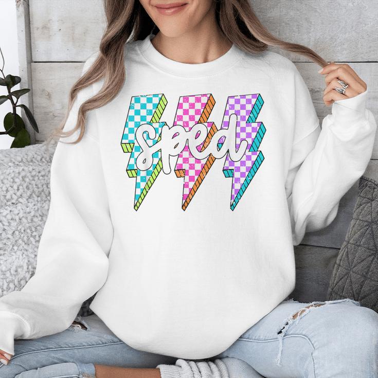 SPED Teacher Squad Lightning Bolt Special Education Unisex Sweatshirt, funny design SPED Teacher Squad Lightning Bolt Special Education Unisex Sweatshirt, funny design