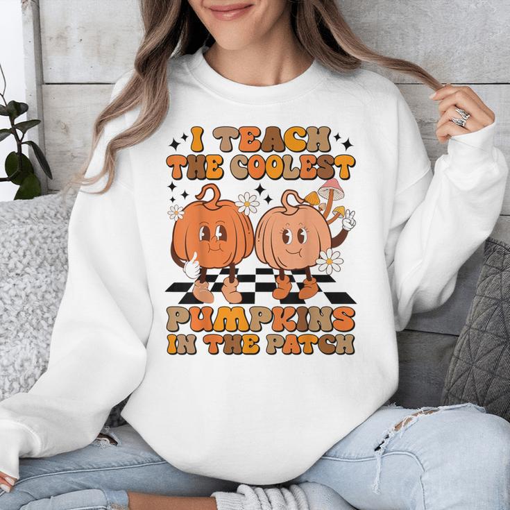 I Teach The Coolest Pumpkins In The Patch Teacher Halloween Unisex Sweatshirt, funny design I Teach The Coolest Pumpkins In The Patch Teacher Halloween Unisex Sweatshirt, funny design
