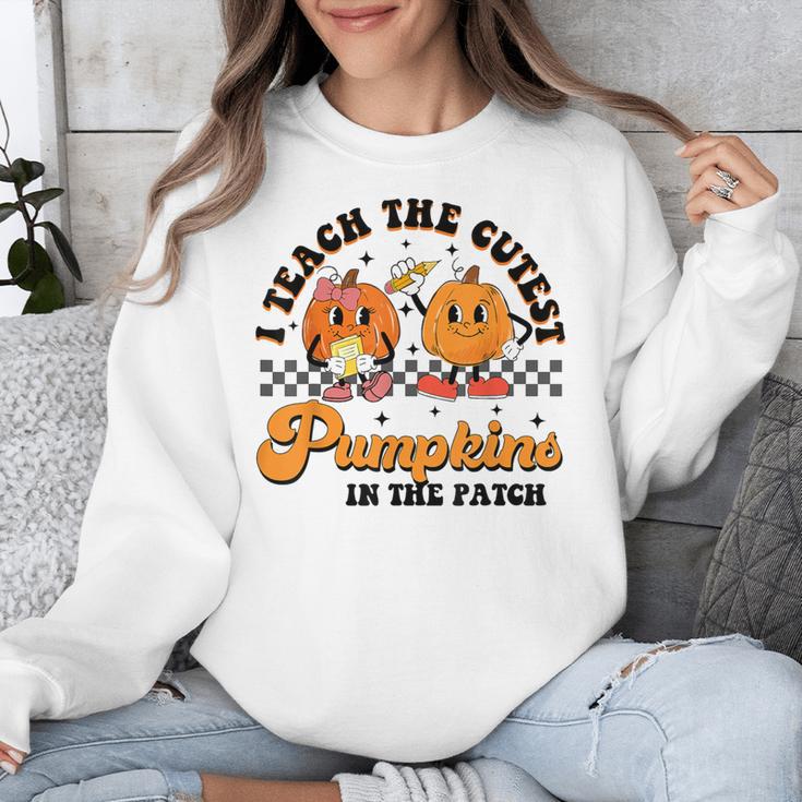 I Teach The Cutest Pumpkins In The Patch Halloween Teacher For Men Women Kids Unisex Sweatshirt, funny design I Teach The Cutest Pumpkins In The Patch Halloween Teacher For Men Women Kids Unisex Sweatshirt, funny design