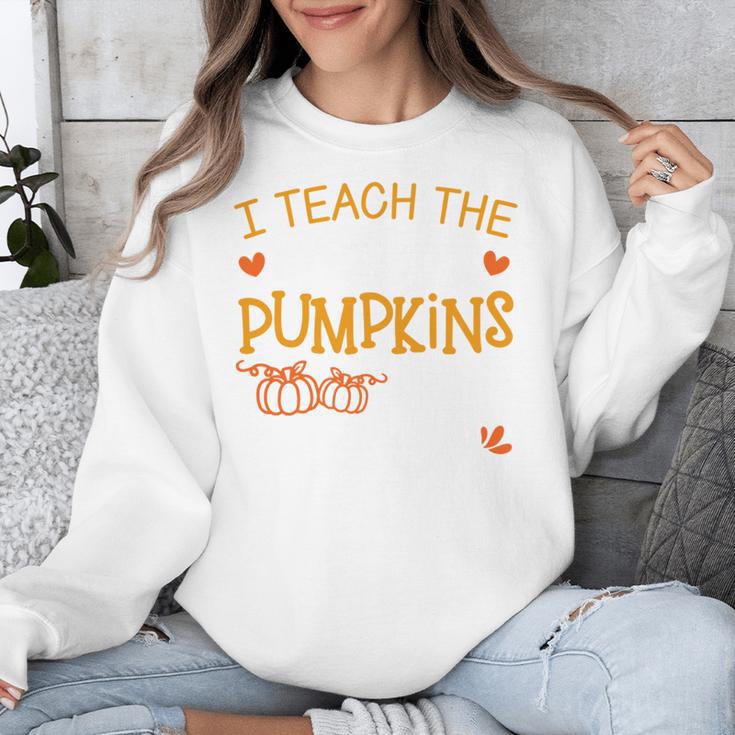 I Teach The Cutest Pumpkins In The Patch Shirt Teacher Unisex Sweatshirt, funny design