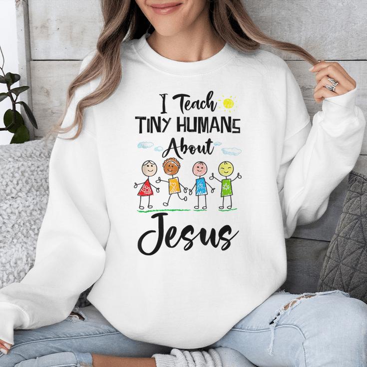 I Teach Tiny Humans About Jesus Sunday School Teacher Unisex Sweatshirt, funny design I Teach Tiny Humans About Jesus Sunday School Teacher Unisex Sweatshirt, funny design
