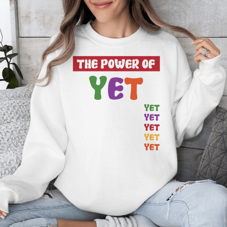 Teacher Growth Mindset Power Of Yet Unisex Sweatshirt, funny design Teacher Growth Mindset Power Of Yet Unisex Sweatshirt, funny design