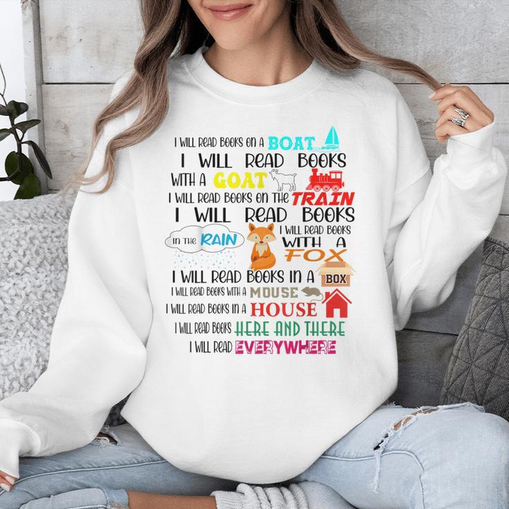 Teacher I Will Read Book On Boat Kids Women Bookworm Unisex Sweatshirt, funny design Teacher I Will Read Book On Boat Kids Women Bookworm Unisex Sweatshirt, funny design