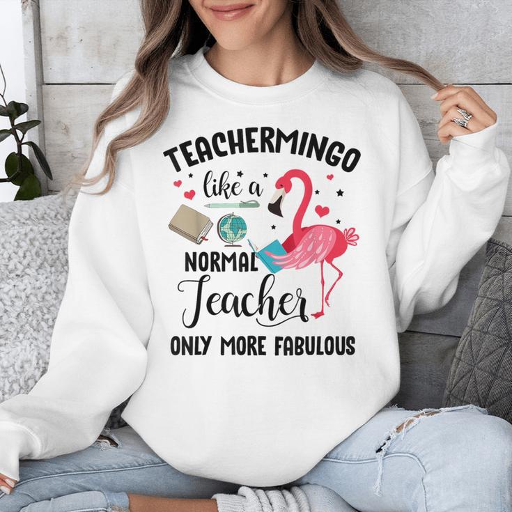 Teachermingo Like A Normal Teacher Only More Fabulous Unisex Sweatshirt, funny design
