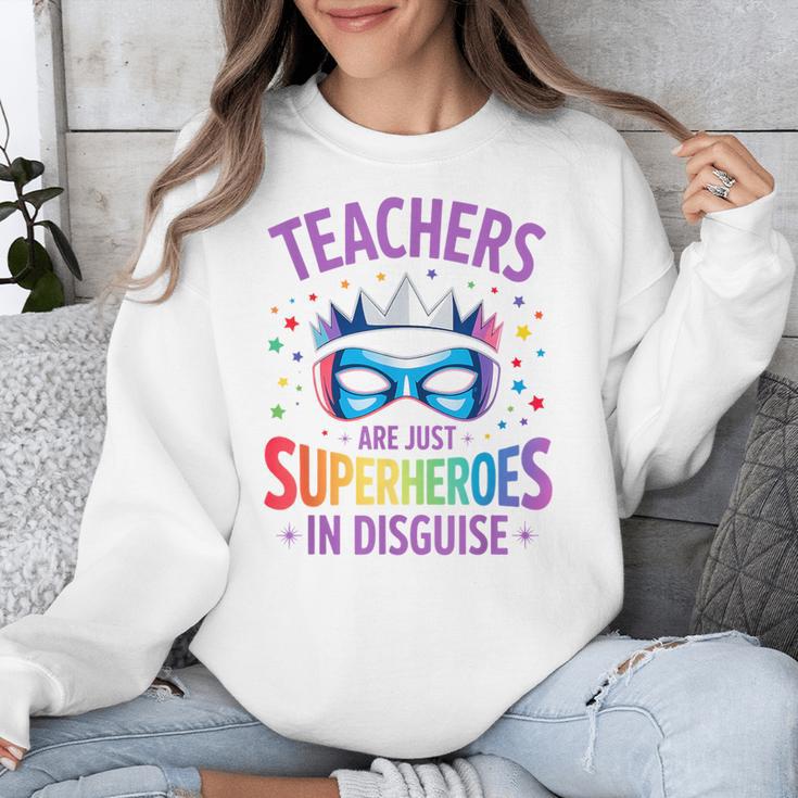 Teachers Are Just Superheroes In Disguise Back To School Unisex Sweatshirt, funny design Teachers Are Just Superheroes In Disguise Back To School Unisex Sweatshirt, funny design