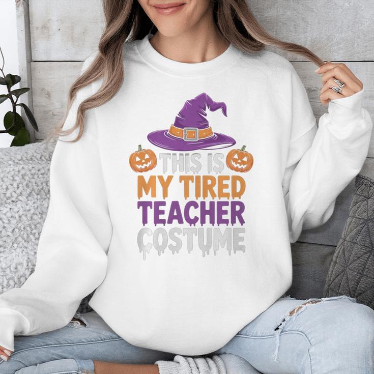 This Is My Tired Teacher Costume Halloween Premium Tri-Blend Unisex Sweatshirt, funny design This Is My Tired Teacher Costume Halloween Premium Tri-Blend Unisex Sweatshirt, funny design