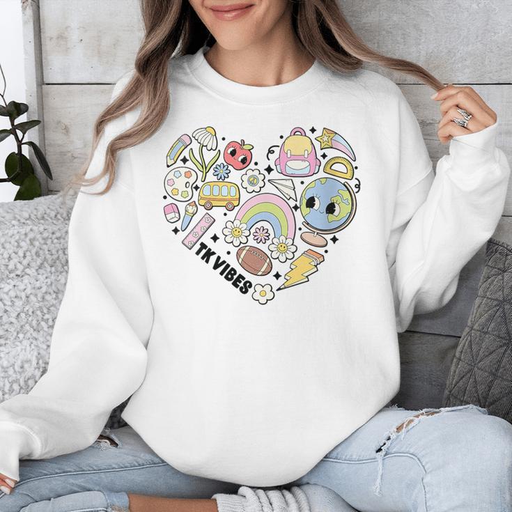TK Vibes Back To School TK Kid Girl TK Team TK Teacher Women Unisex Sweatshirt, funny design