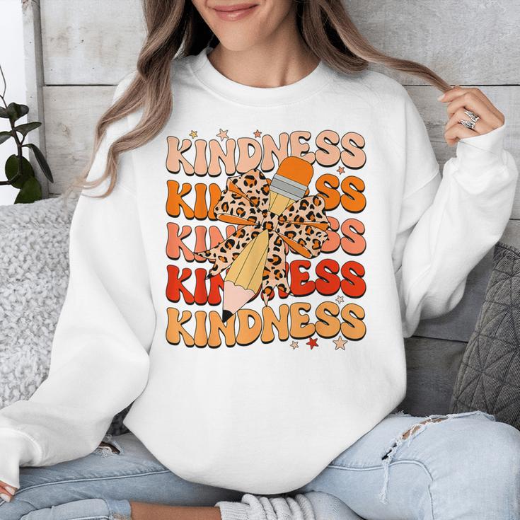 Unity Day Orange Kindness Teacher Bow Anti Bullying Be Kind Unisex Sweatshirt, funny design