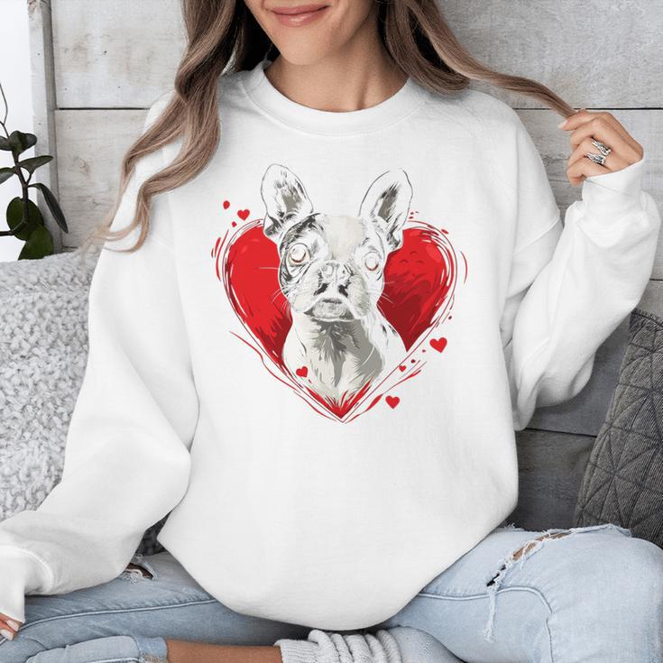 Valentine's Day Boston Terrier Dog Unisex Sweatshirt, funny design