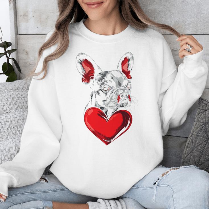 Valentine's Day Boston Terrier Dog Vector Unisex Sweatshirt, funny design