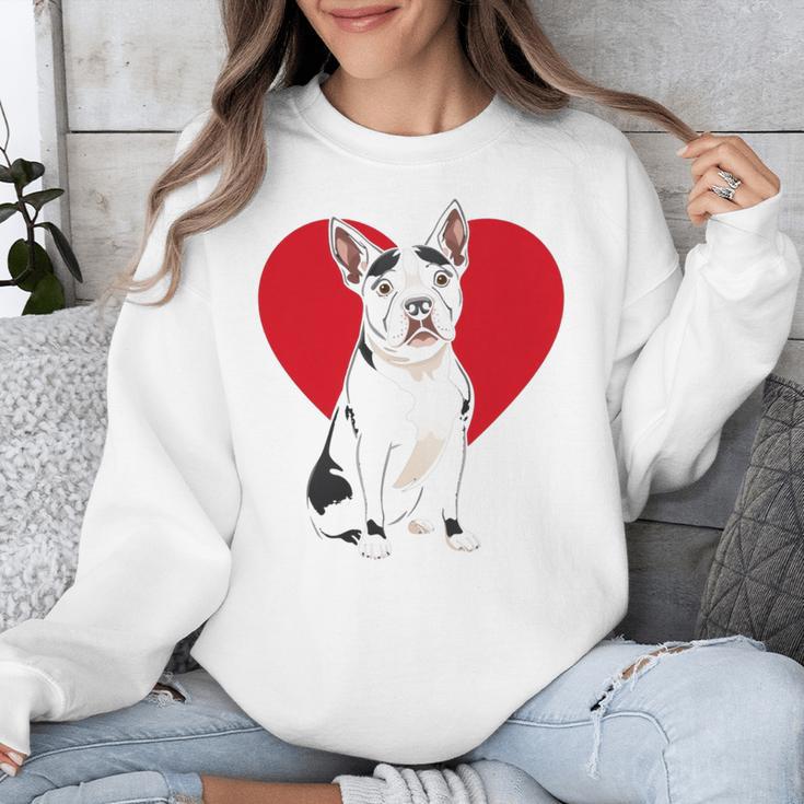 Valentine's Day Boston Terrier Lover Unisex Sweatshirt, funny design