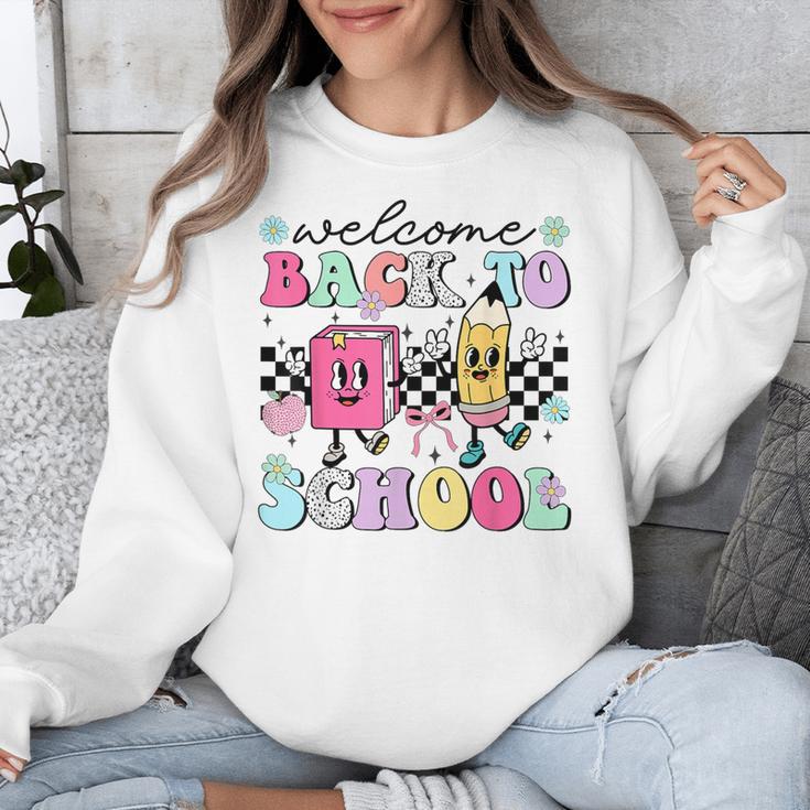 Welcome Back To School 2024 Teachers Students First Day Unisex Sweatshirt, funny design Welcome Back To School 2024 Teachers Students First Day Unisex Sweatshirt, funny design