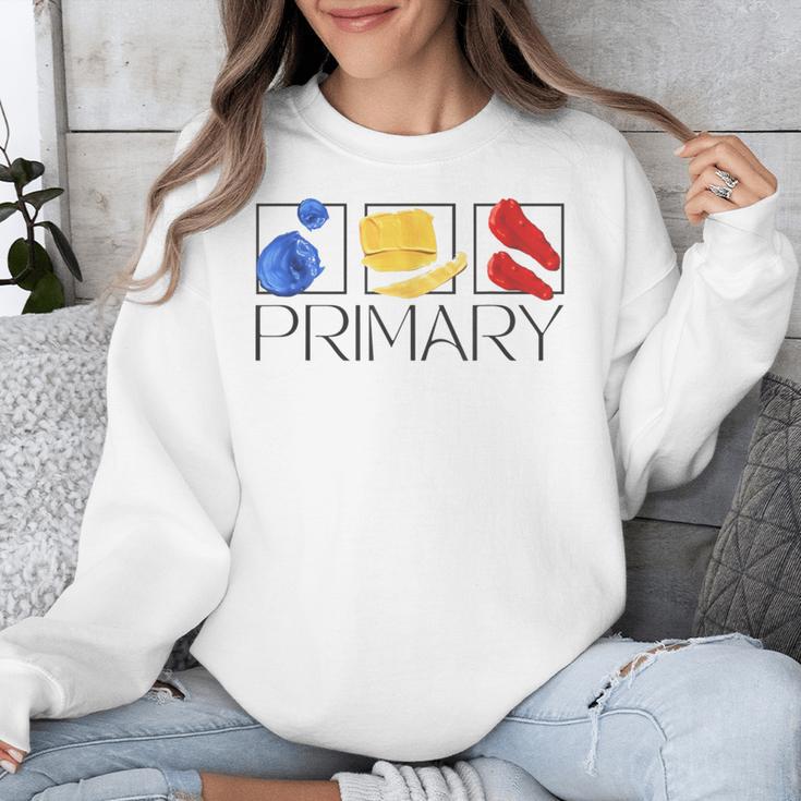 Women Art Teacher Back To School Artist Primary Color Theory Unisex Sweatshirt, funny design Women Art Teacher Back To School Artist Primary Color Theory Unisex Sweatshirt, funny design