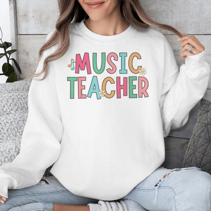 Women Music Teacher First Day Of School Elementary School Unisex Sweatshirt, funny design