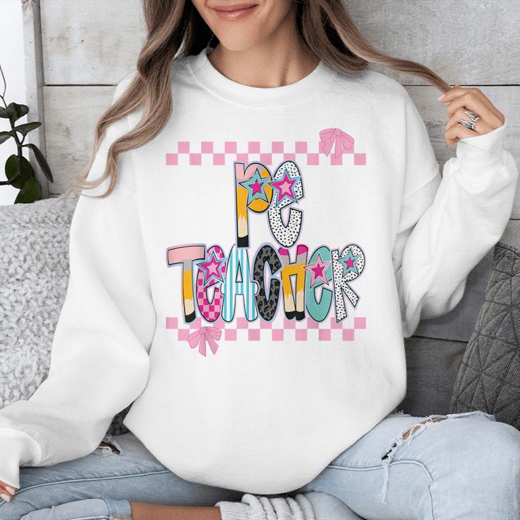 Women PE Teacher Back To School Physical Education Teacher Unisex Sweatshirt, Pe Teacher Gifts, funny design Women PE Teacher Back To School Physical Education Teacher Unisex Sweatshirt, Pe Teacher Gifts, funny design