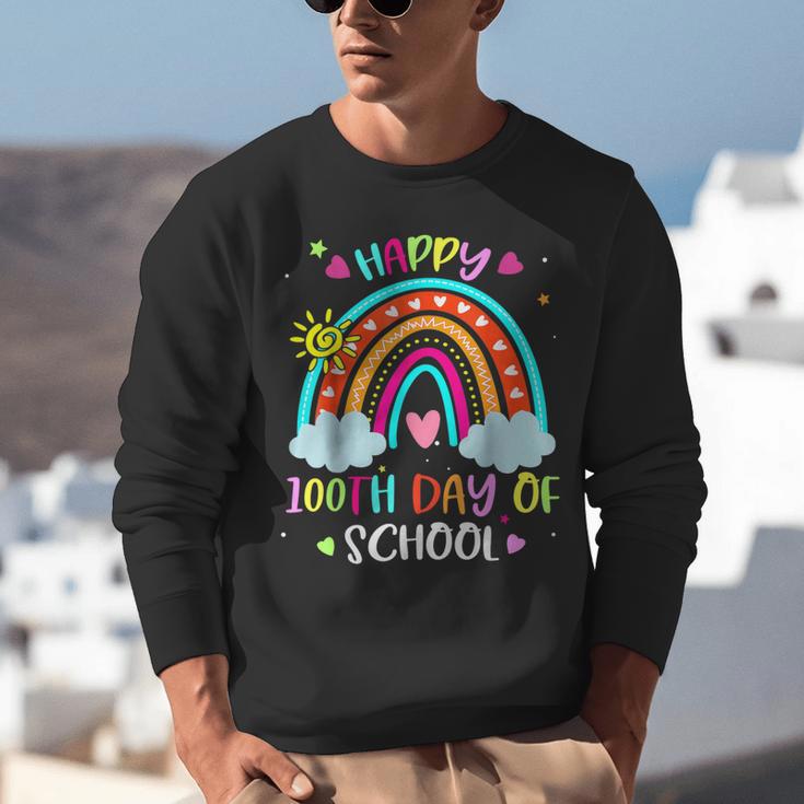 100th Day Of School Rainbow Happy 100 Days Smarter Teacher Unisex Sweatshirt, funny gift 100th Day Of School Rainbow Happy 100 Days Smarter Teacher Unisex Sweatshirt, funny gift
