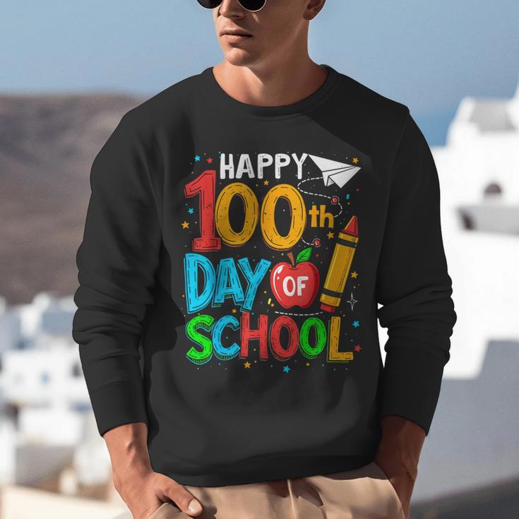 100th Day Of School Teachers Kids Happy 100 Days Unisex Sweatshirt, funny gift