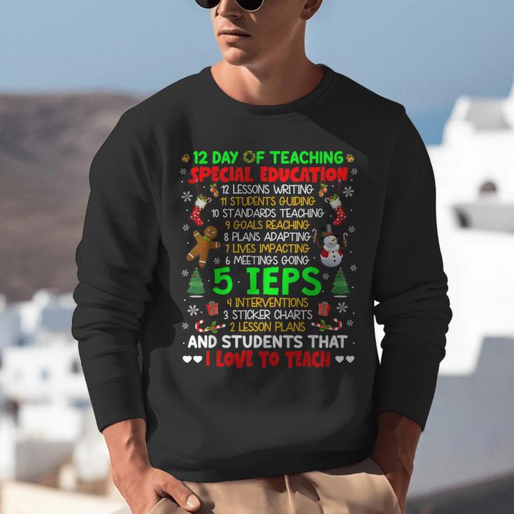 12 Days Of Teaching Special Education IEPS SPED Teacher Xmas Unisex Sweatshirt, funny gift 12 Days Of Teaching Special Education IEPS SPED Teacher Xmas Unisex Sweatshirt, funny gift