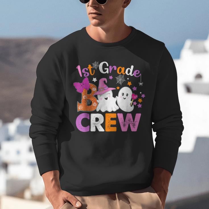 1st Grade Boo Crew First Grade Halloween Costume Teacher Kid Unisex Sweatshirt, First Grade Teacher Sweatshirts, funny gift 1st Grade Boo Crew First Grade Halloween Costume Teacher Kid Unisex Sweatshirt, First Grade Teacher Sweatshirts, funny gift