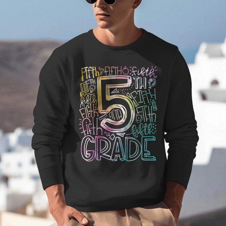 5th Grade Typography Team Fifth Grade Teacher Back To School Unisex Sweatshirt, funny gift 5th Grade Typography Team Fifth Grade Teacher Back To School Unisex Sweatshirt, funny gift