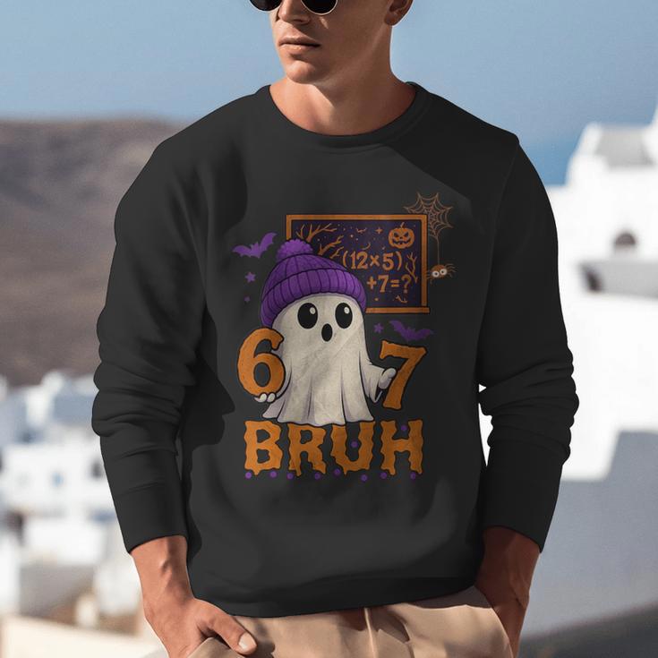 67 Teacher Halloween Ghost Six Seven Meme Math Equation Bruh Unisex Sweatshirt, funny gift 67 Teacher Halloween Ghost Six Seven Meme Math Equation Bruh Unisex Sweatshirt, funny gift
