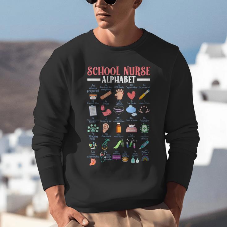 ABC School Nurse Alphabet Student Teacher Health Worker Unisex Sweatshirt, funny gift ABC School Nurse Alphabet Student Teacher Health Worker Unisex Sweatshirt, funny gift