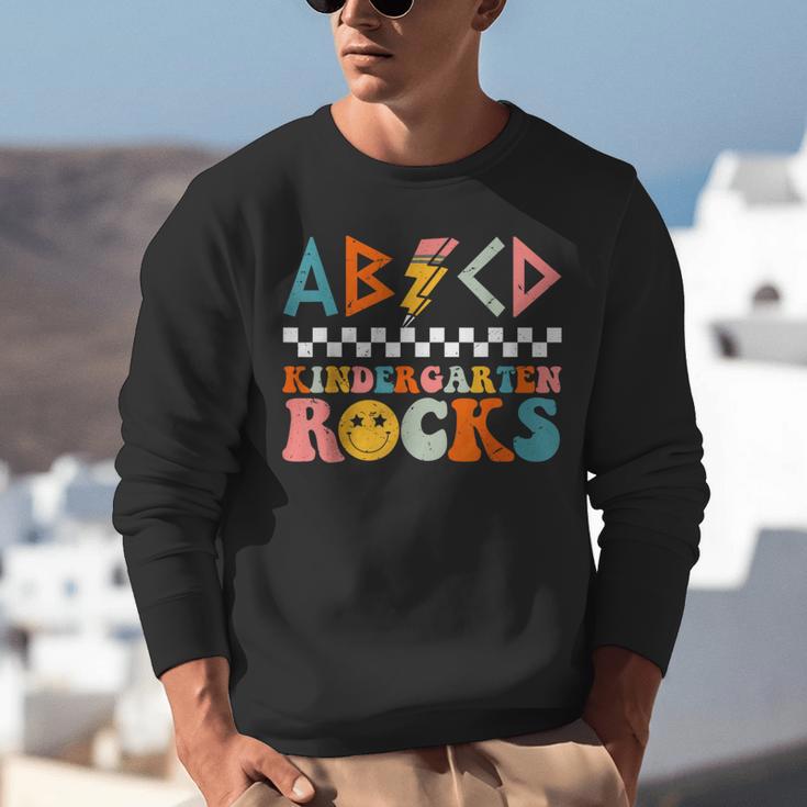 ABCD Kindergarten Rocks Back To School Teacher Kindergarten Unisex Sweatshirt, funny gift