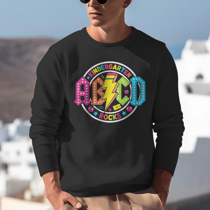 ABCD Kindergarten Rocks Back To School Teachers Students Unisex Sweatshirt, funny gift ABCD Kindergarten Rocks Back To School Teachers Students Unisex Sweatshirt, funny gift