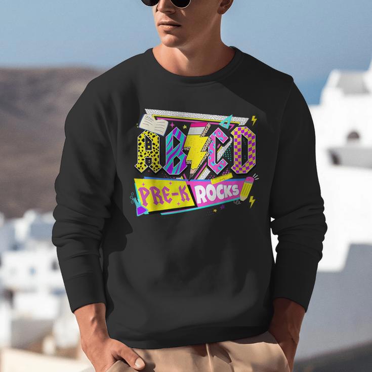 ABCD Pre-K Rocks Back To School PreK Kindergarten Teacher Unisex Sweatshirt, funny gift ABCD Pre-K Rocks Back To School PreK Kindergarten Teacher Unisex Sweatshirt, funny gift