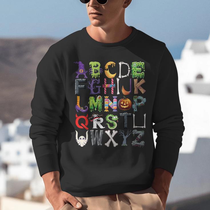 ABCs Alphabet Halloween Learning Kindergarten Teachers Unisex Sweatshirt, funny gift
