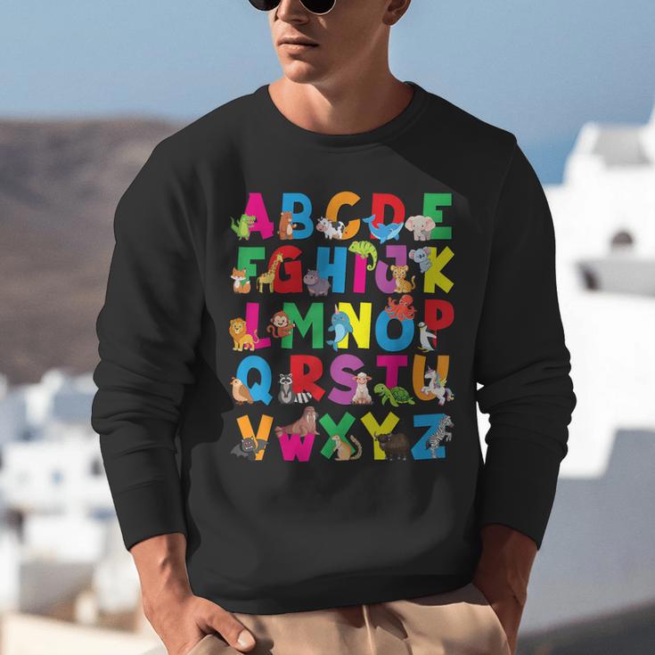 Alphabet Animals ABCs Zoo Kids Boys Girls Teacher Unisex Sweatshirt, funny gift