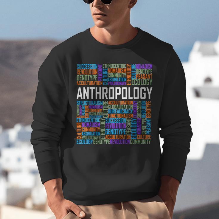 Anthropology Words Anthropologist Teacher Unisex Sweatshirt, funny gift
