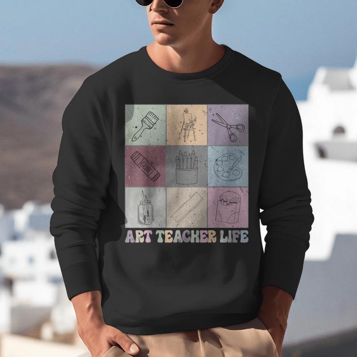 Art Teacher Life Retro Groovy Teaching Future Artists Unisex Sweatshirt, Future Teacher Sweatshirts, Groovy Teacher Sweatshirts, funny gift Art Teacher Life Retro Groovy Teaching Future Artists Unisex Sweatshirt, Future Teacher Sweatshirts, Groovy Teacher Sweatshirts, funny gift