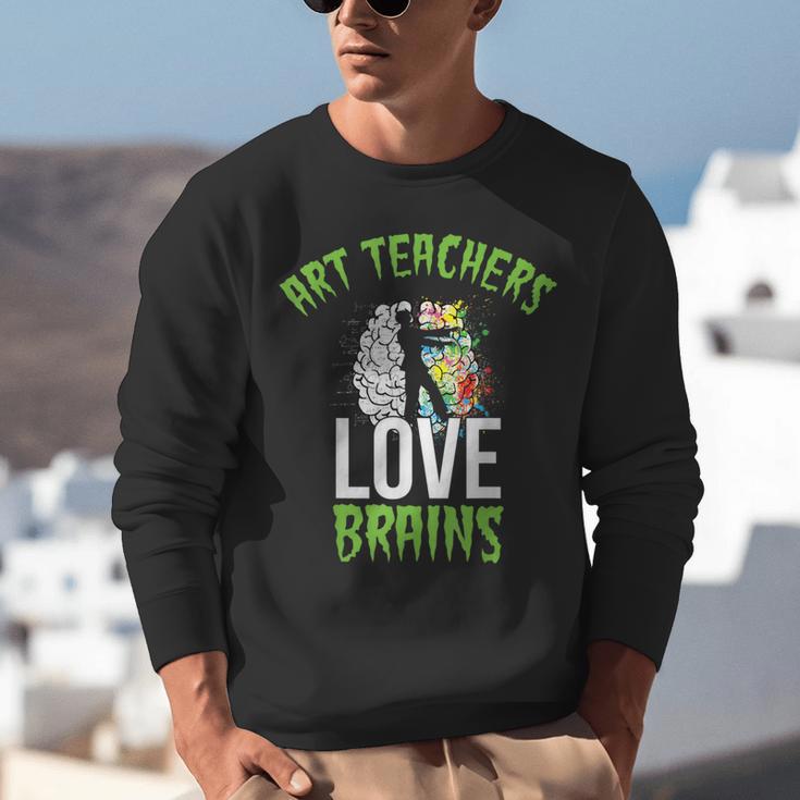 Art Teachers Love Brains Shirt Halloween Zombie Teaching Tee Men Women Kids Unisex Sweatshirt, funny gift Art Teachers Love Brains Shirt Halloween Zombie Teaching Tee Men Women Kids Unisex Sweatshirt, funny gift