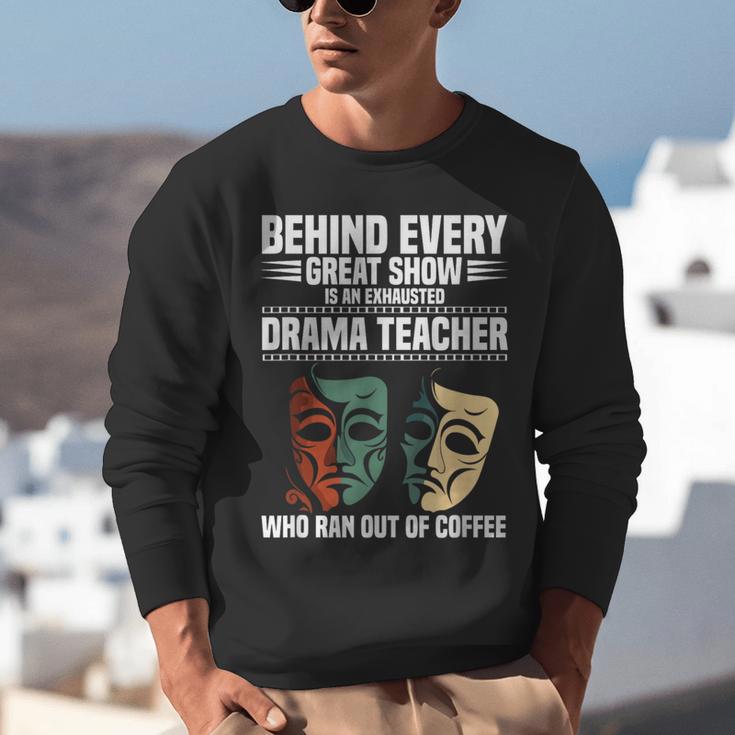 Theatre Teacher Drama Lover Theatre Mask Drama Teacher Unisex Sweatshirt, funny gift
