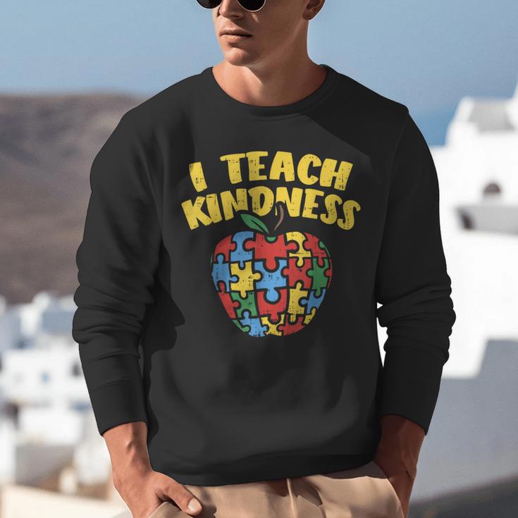 Autism Teacher Shirt I Teach Kindness Apple Puzzle Awareness Unisex Sweatshirt, funny gift Autism Teacher Shirt I Teach Kindness Apple Puzzle Awareness Unisex Sweatshirt, funny gift
