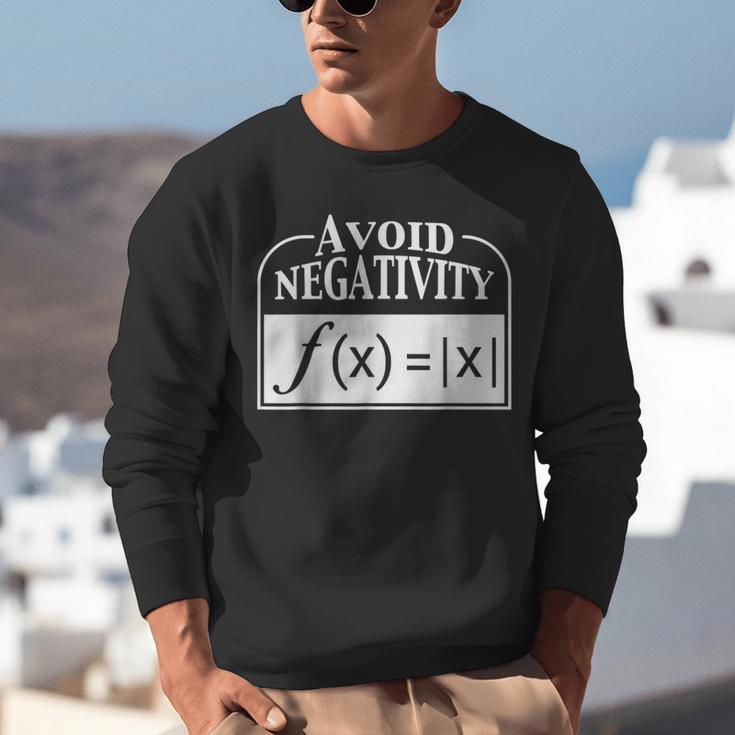 Avoid Negativity Math Teacher Unisex Sweatshirt, funny gift