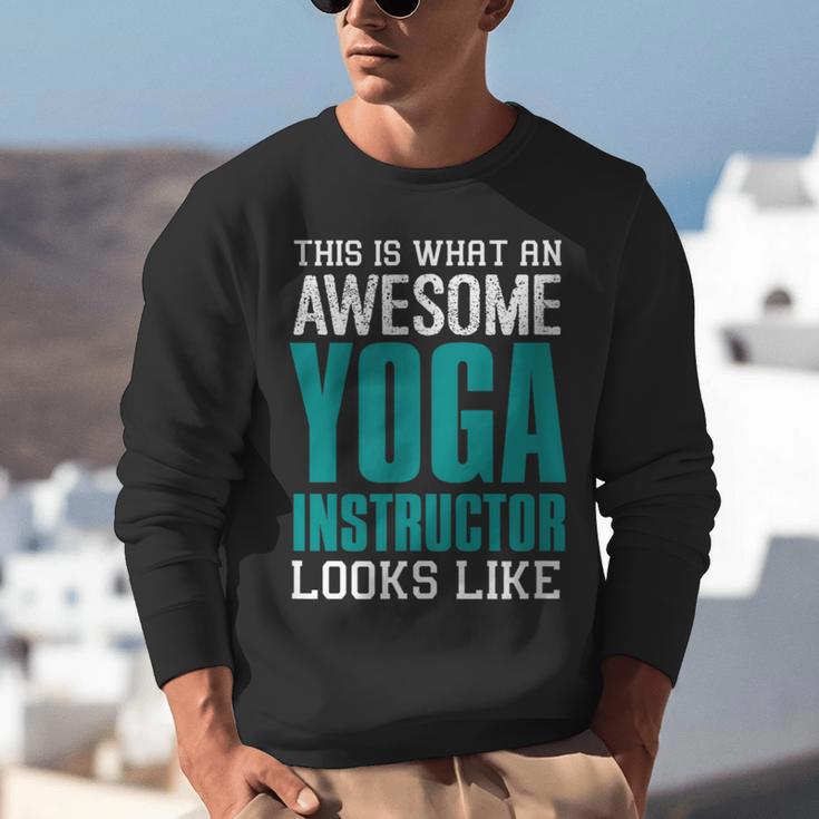 This Is What An Awesome Yoga Instructor Yoga Teacher Unisex Sweatshirt, funny gift This Is What An Awesome Yoga Instructor Yoga Teacher Unisex Sweatshirt, funny gift