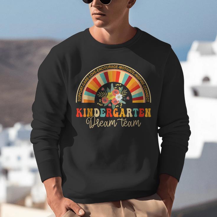 Back To School Kindergarten Dream Team Teacher Love Floral Unisex Sweatshirt, funny gift Back To School Kindergarten Dream Team Teacher Love Floral Unisex Sweatshirt, funny gift