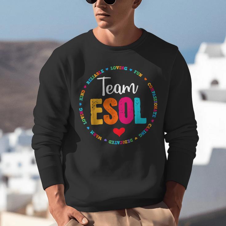 Back To School Teachers Crew Students Team ESOL Teacher Unisex Sweatshirt, funny gift Back To School Teachers Crew Students Team ESOL Teacher Unisex Sweatshirt, funny gift