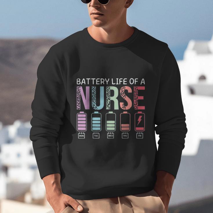 Battery Life Of A Nurse School Teacher Appreciation Unisex Sweatshirt, funny gift
