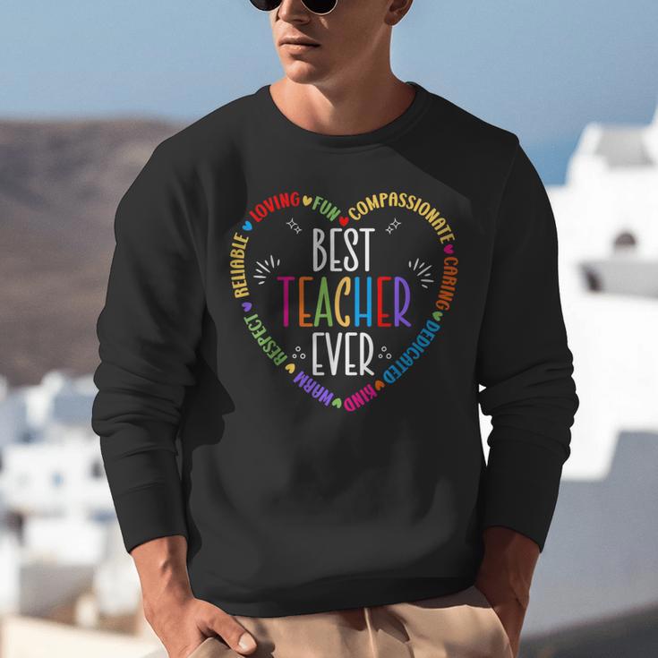 Best Teacher Ever Teacher Motivational Appreciation Unisex Sweatshirt, funny gift Best Teacher Ever Teacher Motivational Appreciation Unisex Sweatshirt, funny gift