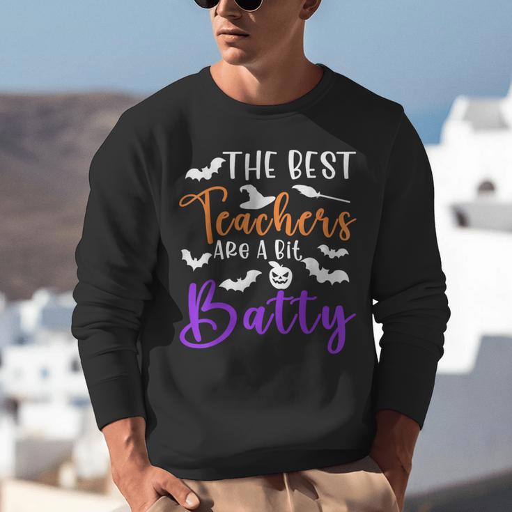 The Best Teachers Are A Bit Batty Teacher Bat Halloween Unisex Sweatshirt, funny gift The Best Teachers Are A Bit Batty Teacher Bat Halloween Unisex Sweatshirt, funny gift