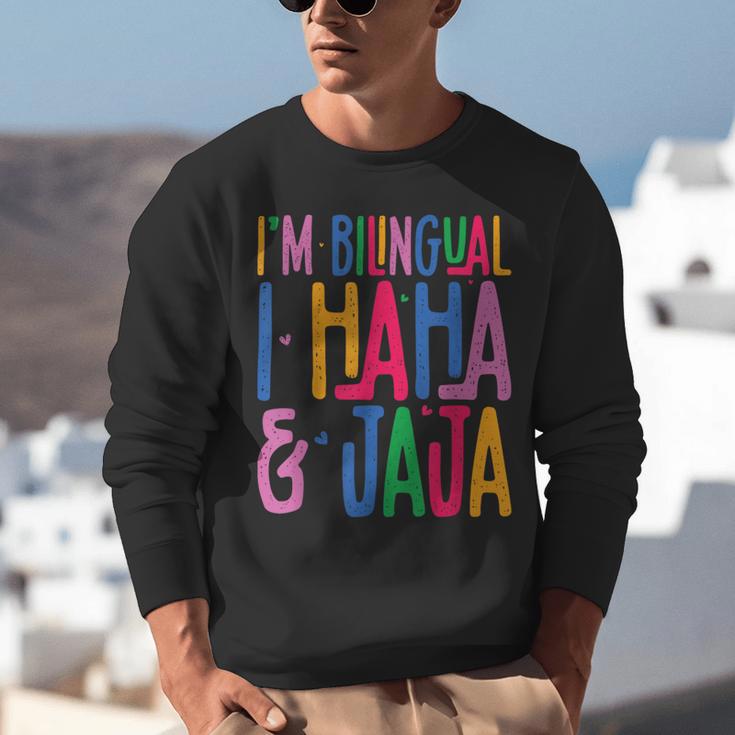 I Am Bilingual I Haha And Jaja Latina Latino Spanish Teacher Unisex Sweatshirt, funny gift