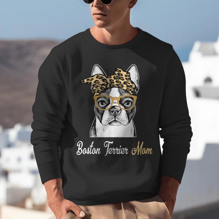 Birthday And Mother's Day -Boston Terrier Mom Unisex Sweatshirt, funny gift