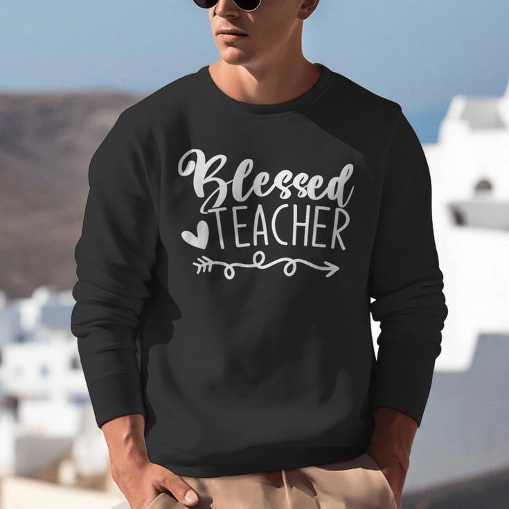 Blessed Teacher For Men Women Kids Unisex Sweatshirt, funny gift